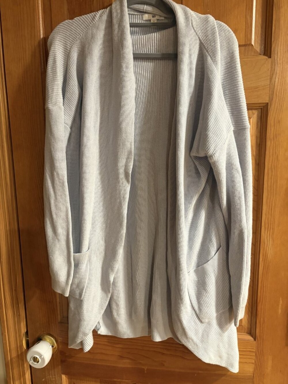 BP Size 1X Open Front Cardigan with Pockets
